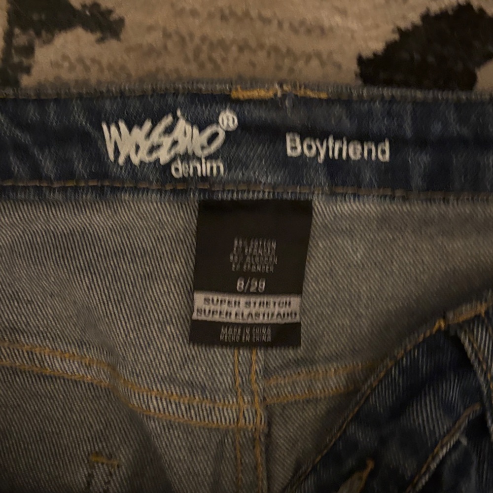 Mossimo Boyfriend Denim Jeans women’s 8 - Picture 3 of 4